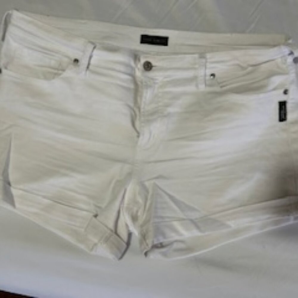 Silver Jeans white jean shorts size 16